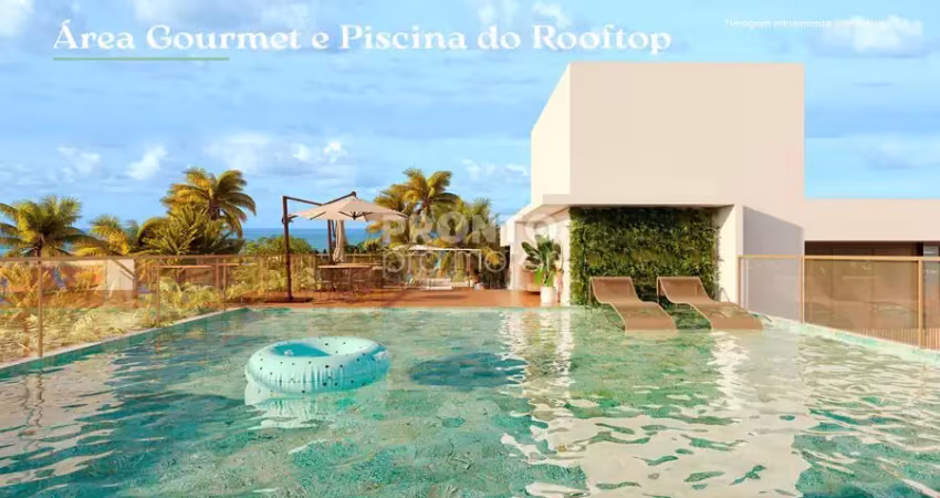 Excelente flat em construção localização na praia de carneiros, com 20,10m² de área útil.