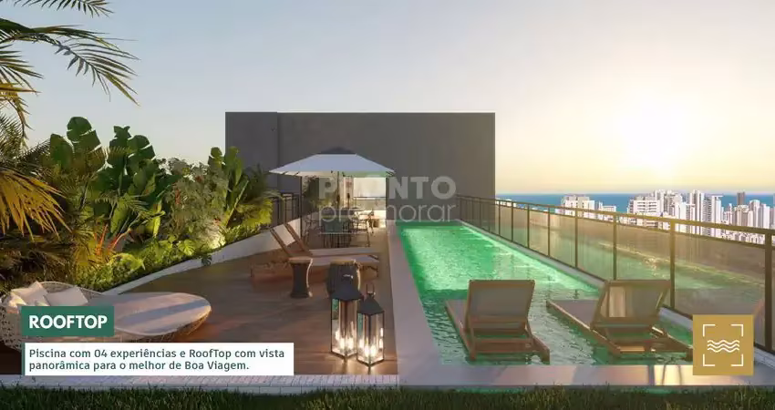 Flat com 1 quarto, 1 banheiro e jardim em excelente localização - imbiribeira