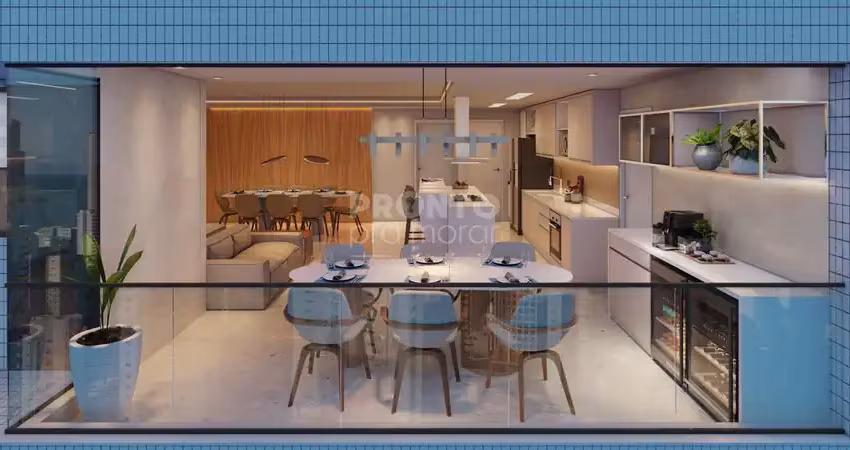 Alameda jardins-excelente apartamento em construção, localizado em boa viagem, com 131,82m² de área útil.