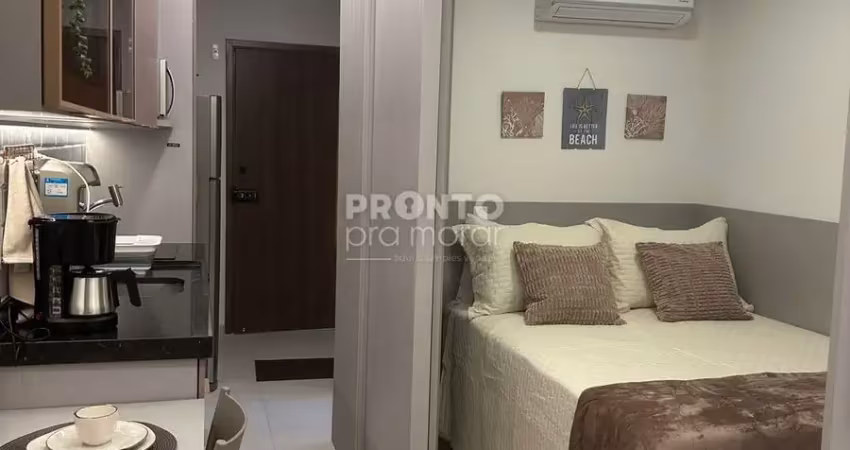 Excelente flat studio mobiliado, localizado em porto de galinhas com 21,31m² de área útil.