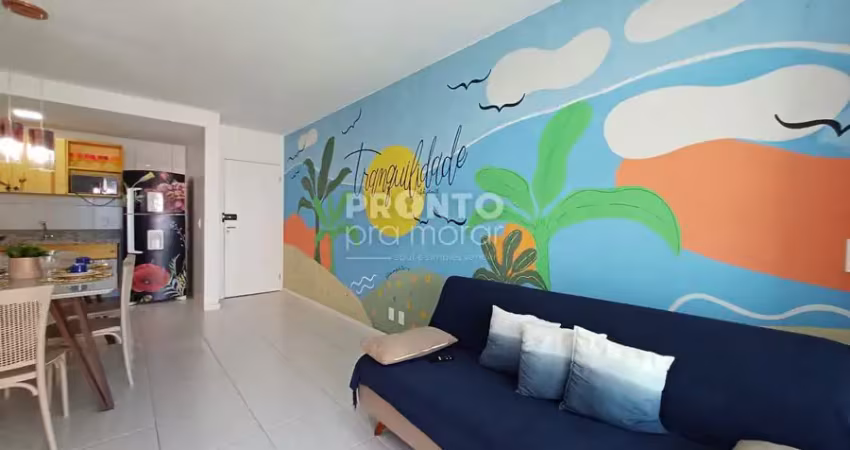 Partamento mobiliado com excelente localização em muro alto.