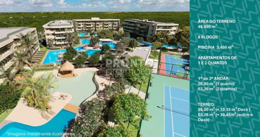 Flat com entrega prevista para 2028 em condomínio  my beach experience muro alto , ipojuca / pe