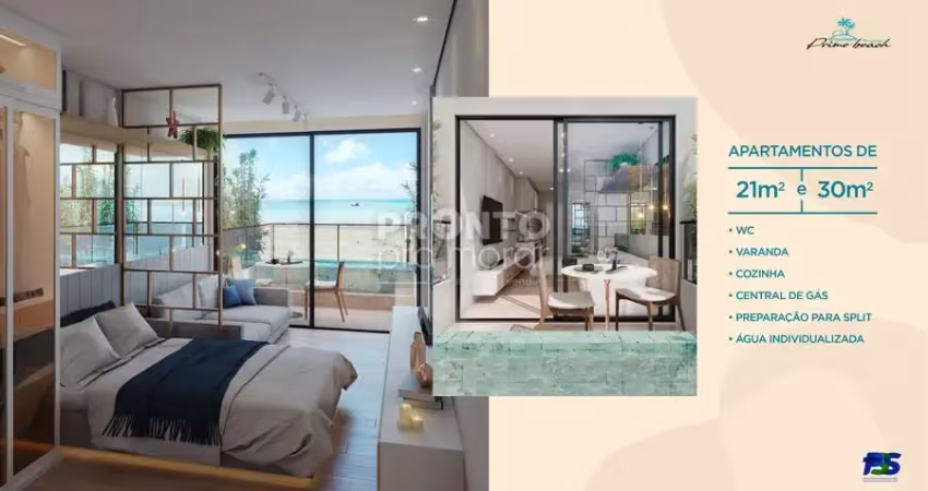 Excelente apartamento à beira mar de tamandaré, oportunidade pra rentabilizar