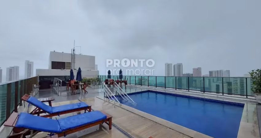 Apartamento com excelente localização mobiliado em boa viagem.