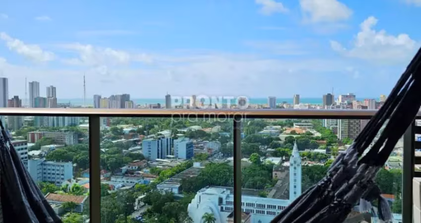 Flat com varanda em vita classic home service soledade, recife / pe