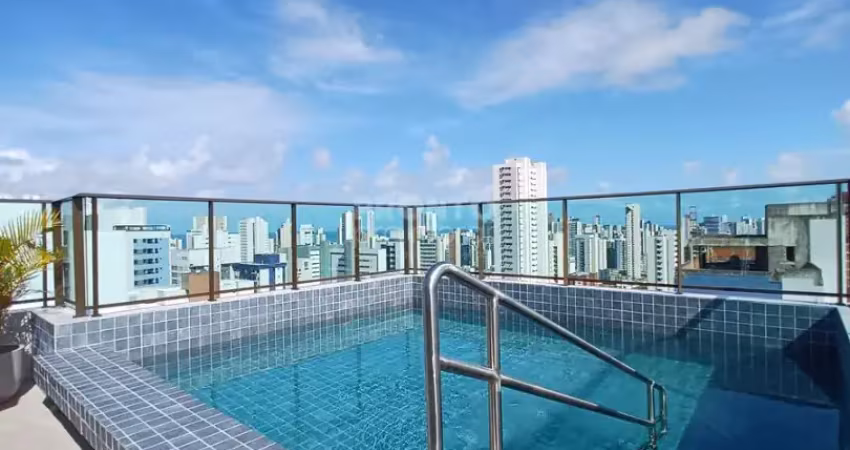 Excelente oportunidade flat  localizado em boa viagem com lazer completo!