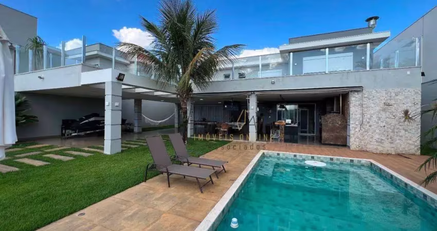 Casa com 4 suítes e piscina à venda, 380 m² por r$ 1.900.000,00 - riviera do lago - varginha/mg