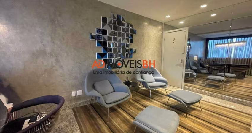 Cobertura com área total de 160m², 02 quartos, 01 suíte, 03 vagas de garagem, prédio com lazer completo, no Lourdes