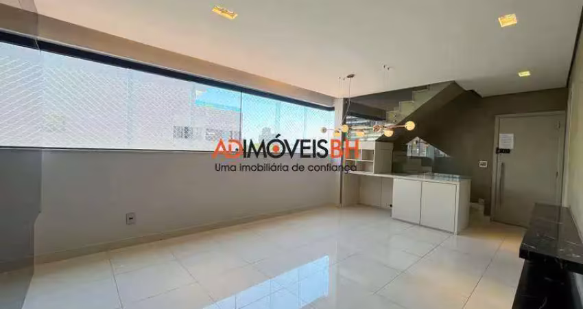 Apto cobertura à venda, 3 quartos, 1 suíte, 3 vagas, sion - belo horizonte/mg