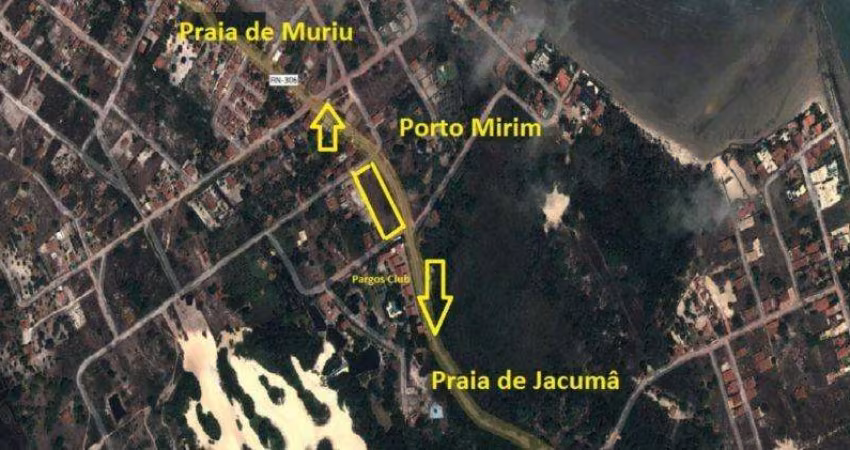 Terreno à venda, 4000 m² por R$ 380.000,00 - Praia de Jacuma - Ceará-Mirim/RN