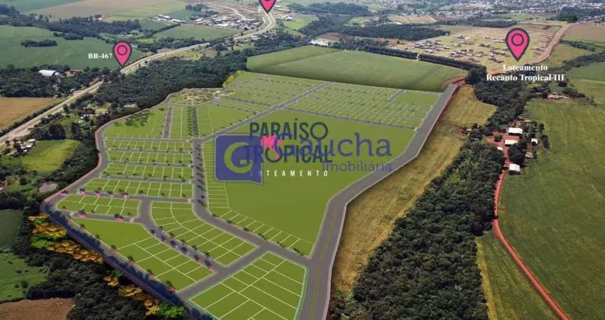 Terreno à venda no bairro paraíso tropical ii - cascavel/pr