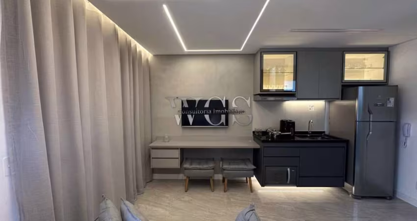 Apartamento Studio todo mobiliado ao lado do Metrô Brooklin para locação - Zona Sul - SP