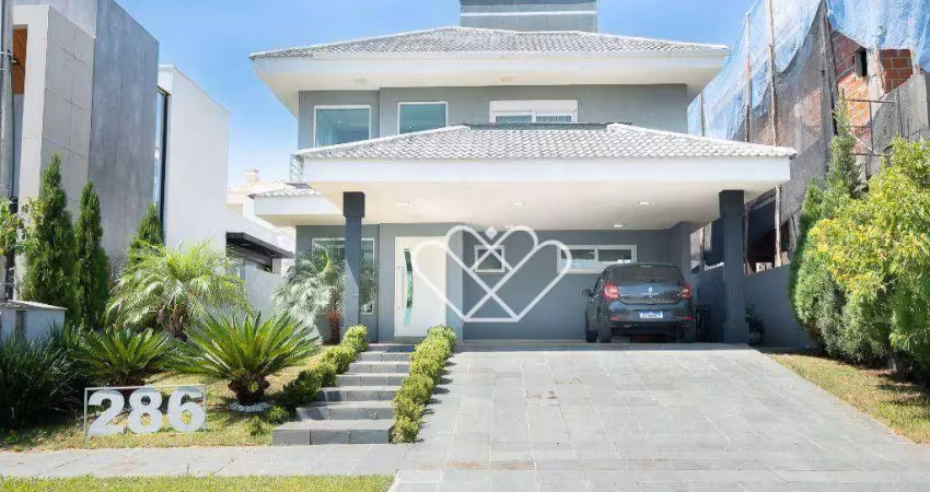 Casa alto padrão com 4 quartos à venda e locação no condomínio alphaville em gravataí