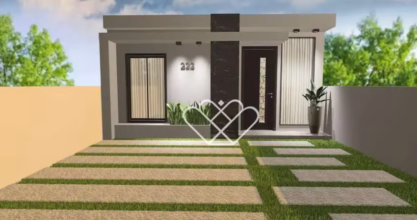 Casa com suíte e infraestrutura completa no condomínio primavera, bairro jansen
