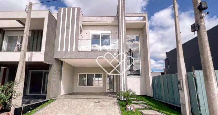 Sobrado novo e amplo com 173m² em condomínio fechado: conforto e lazer para sua família