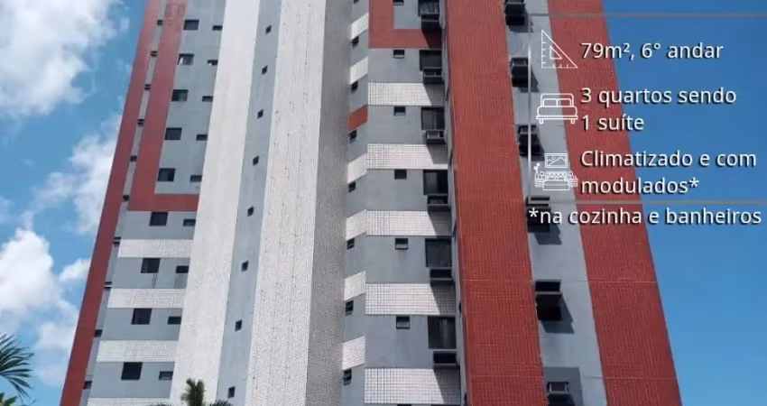 EDIFÍCIO LÍRIOS | 79m², 3 quartos | R$ 3.500,00