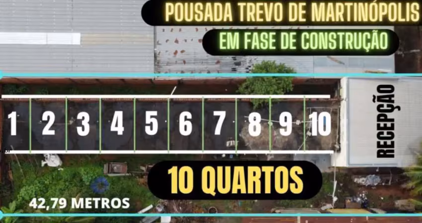 Sala comercial para venda em martinópolis, distrito industrial, 10 dormitórios, 10 suítes, 11 banheiros