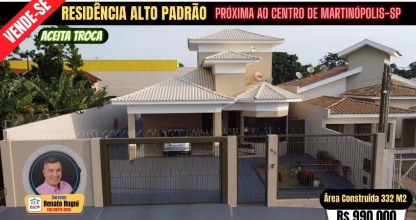 Casa para Venda em Martinópolis, Residencial Tardim I, 3 dormitórios, 1 suíte, 3 banheiros, 2 vagas