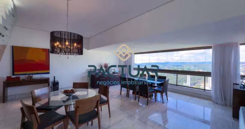 Cobertura à venda, 4 quartos, 4 suítes, 5 vagas, vila da serra - nova lima/mg
