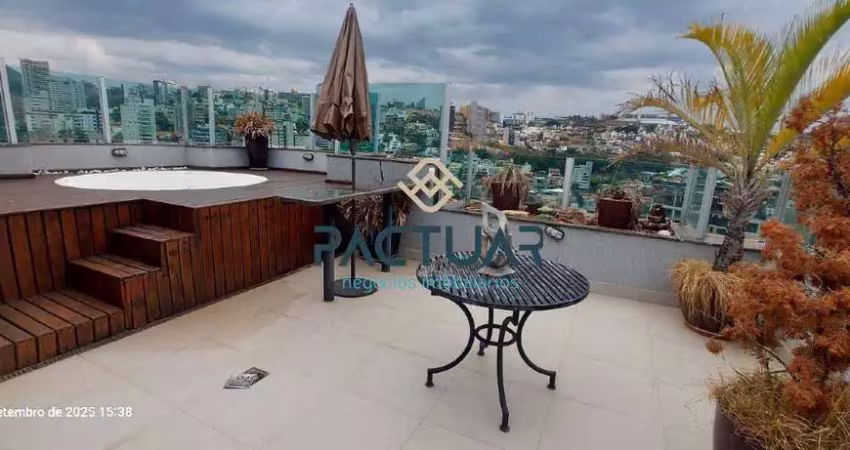 Cobertura à venda, 3 quartos, 1 suíte, 2 vagas, santa lúcia - belo horizonte/mg