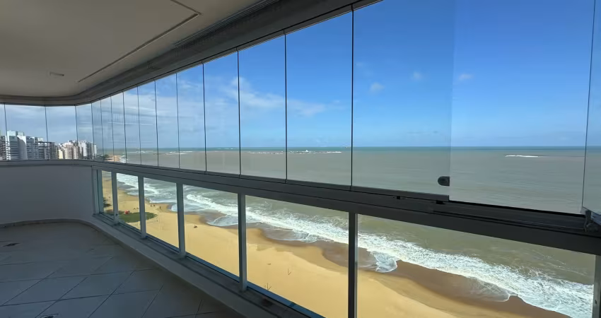 Alugo cobertura duplex frente mar, 3 quartos, 2 suítes, na praia de itaparica - vila velha/es