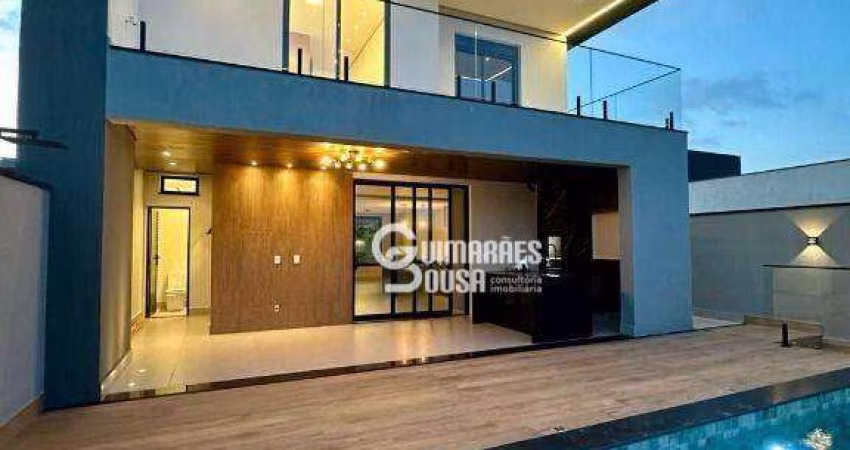Casa Alto Padrão para Locação com 3 Suítes, climatizada, Piscina e Vista Incrível – Condomínio Bosque da Mata, Valinhos/SP