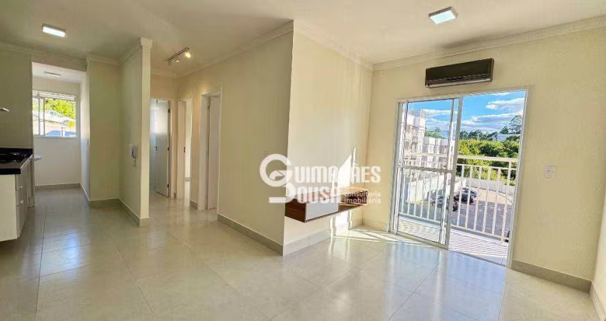 Apartamento com 2 dormitórios para locação em Vinhedo, com armários planejados, ar-condicionado, cooktop instalado e sacada com vista. Pronto para mor