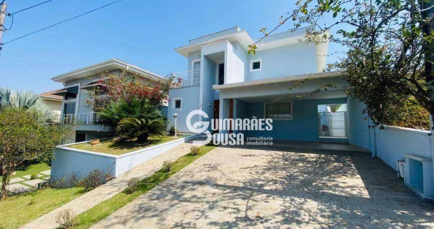 Sobrado luxuoso em condomínio fechado: 3 suítes com closets, piscina, gourmet, escritório e armários planejados. Local nobre de Vinhedo/SP