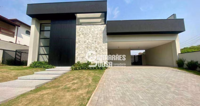 Casa Nova Térrea no Condomínio Marambaia – 3 Suítes, Piscina e Espaço Gourmet em Vinhedo/SP