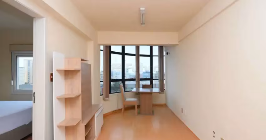 Apartamento aconchegante mobiliado de 1 dormitório no edifício residencial e comercial galeria zanin
