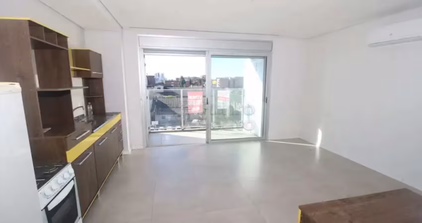 Loft semi mobiliado com sacada ampla e vaga coberta no centro de pelotas - studio residence plus ii