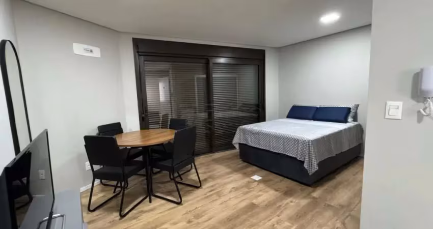 Loft mobiliado e decorado no parque una - modernidade, conforto e vista incrível