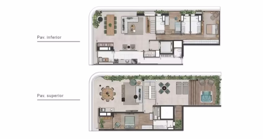 DUPLEX Com 3 quartos Sendo 3 Suíte Com 3 Vagas + Deposito Vila Madalena São Paulo