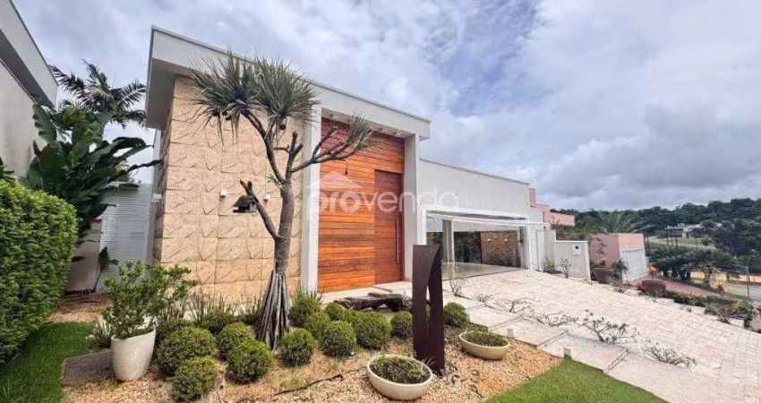 CASA 04 SUÍTES PLENAS - ÁREA CONSTRUÍDA 420m² - TERRENO 693m² - CONDOMÍNIO JARDINS MILÃO