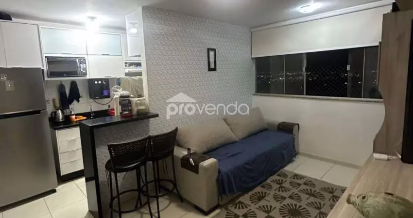 Apartamento 02 quartos, 01 suíte mobiliado - residencial esmeraldas di lourenzzo - goiânia - go