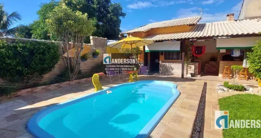 Casa  c/  3 quartos (sendo 1 suíte), com piscina . no jardim atlântico oeste (itaipuaçu) - maricá/rj