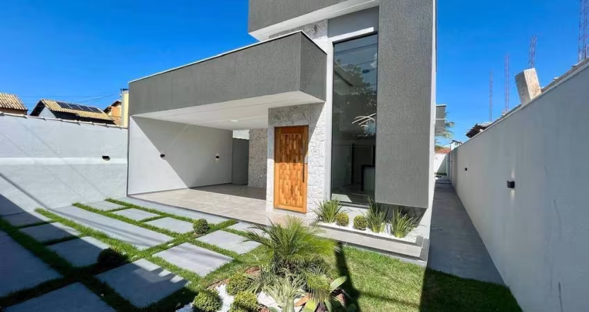 Excelente casa alto padrão 3 Quartos (1 suíte) com piscina e churrasqueira no Jd. Atlântico Oeste