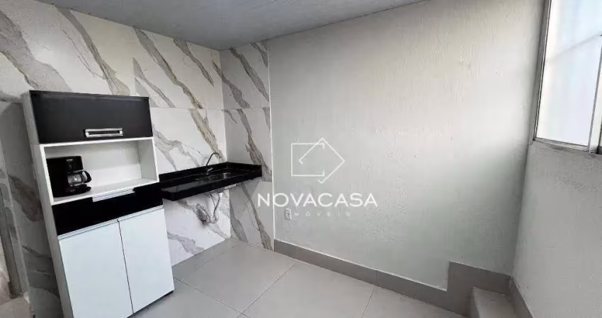 Kitnet com 1 dormitório para alugar, 15 m² por r$ 800/mês - aparecida - belo horizonte/mg