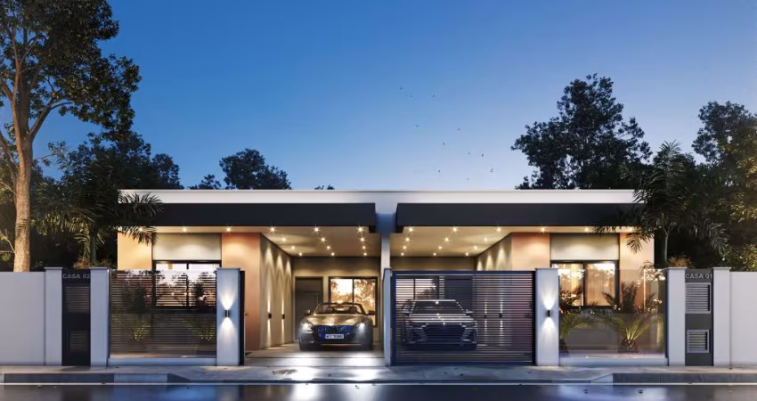 Residencial São José III: Casas geminadas modernas perto da praia