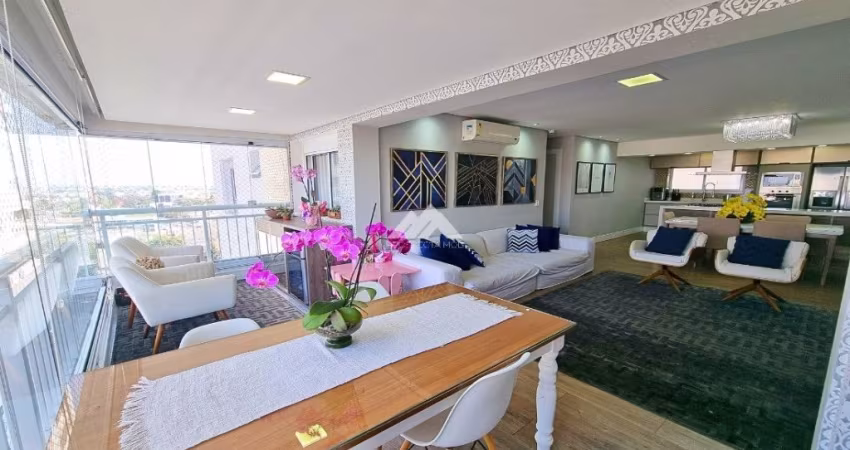 APARTAMENTO SEMI-MOBILIADO COM 3 SUÍTES  SACADA COM CHURRASQUEIRA 2 VAGAS  À VENDA