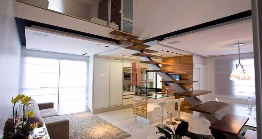 Apartamento Duplex com 1 dormitório à venda, 82 m² por R$ 1.280.000,00 - Tatuapé - São Paulo/SP