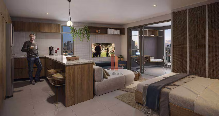 Studio com 1 dormitório à venda, 31 m² por R$ 592.689,22 - Quarta Parada - São Paulo/SP