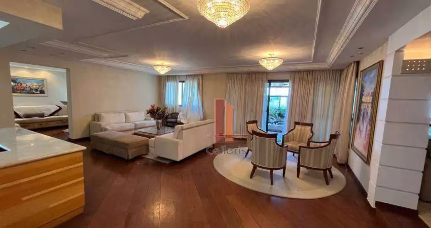 Apartamento com 4 dormitórios para alugar, 375 m² por r$ 20.679,00/mês - jardim anália franco - são paulo/sp