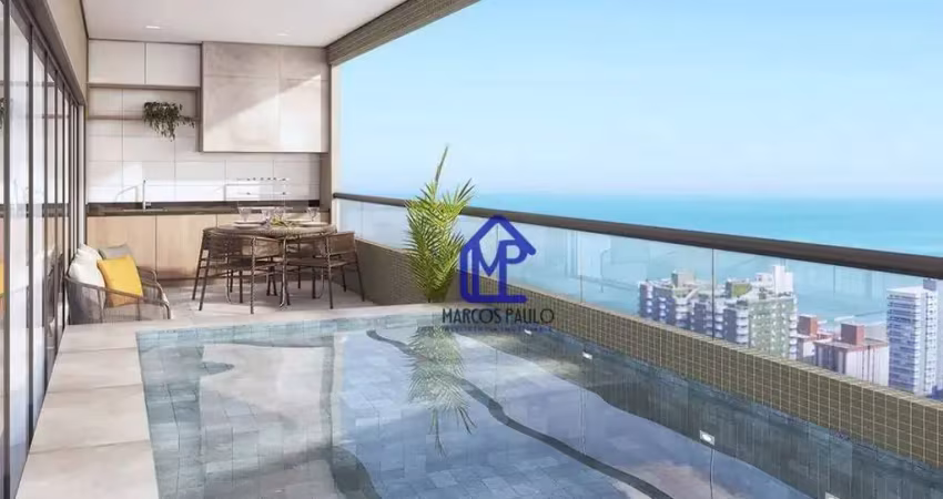 Apartamento com 4 dormitórios à venda, 230 m² por r$ 3.493.500,00 - canto do forte - praia grande/sp