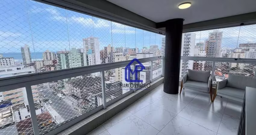 Apartamento com 3 dormitórios à venda, 149 m² por r$ 1.590.000,00 - vila guilhermina - praia grande/sp