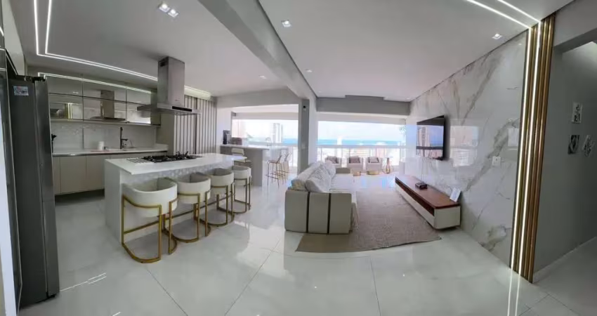 Apartamento com 3 dormitórios à venda, 151 m² por r$ 1.850.000,00 - vila guilhermina - praia grande/sp