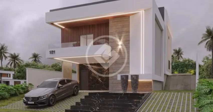 Casa em condomínio com  240 m2 de área -  fase final de acabamento