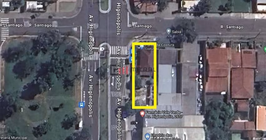 Terreno ZC6 no alto da Av. Higienópolis, 408 m2, à venda - R$. 3.400.000,00,  Guanabara, Londrina,
