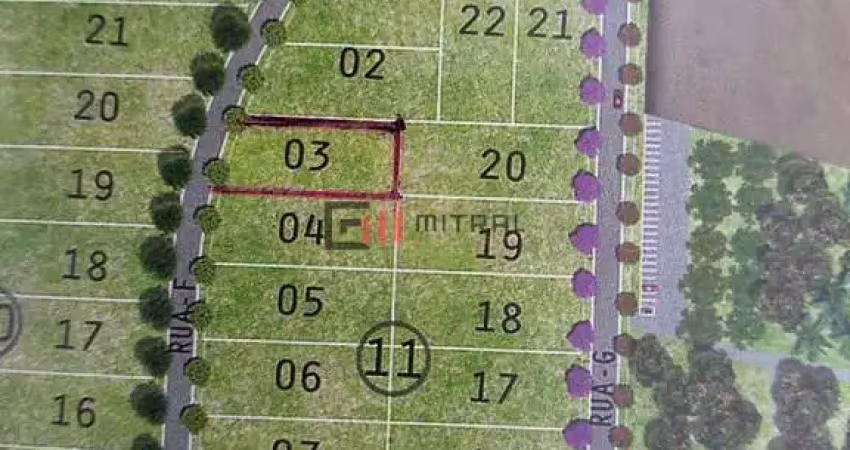 Terreno à venda com 1417,03 m², condomínio maanaim, londrina, pr