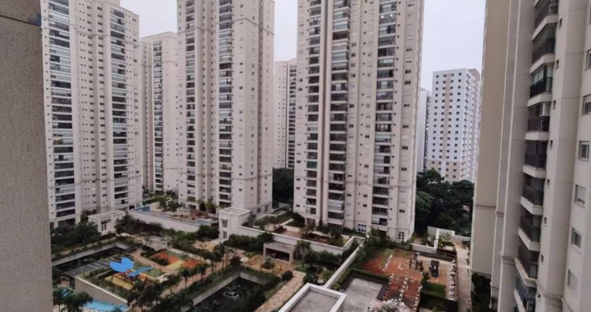 Cidade Maia, Apartamento aconchegante, espaçoso, 86m2 de área útil, com uma linda vista e Varanda Gourmet Envidraçada, com cortina, Ar Condicionado